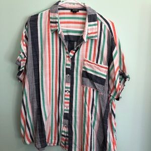 a.n.a. striped summer blouse